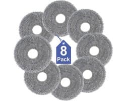 10R schoonmaakdoekjes geschikt voor Roborock QV 35A/QV35S, Qrevo S, Qrevo Pro, Saros 10R/Z70, Qrevo Edge/Curv/Master/Slim, Qrevo S5V robotstofzuiger, verbeterde microvezel, wasbaar en herbruikbaar