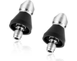 2pcs High Pressure Sewer Cleaning Nozzle, 1 Front Jet and 6 Rear Jets Sewer Cleaning Nozzle Pipe Detergent Nozzle for 1/4 Inch Quick Coupling Sewer Cleaning Tool
