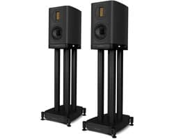 Wharfedale EVO 5.1 Boekenplank Speakers met stands - Hifi Stereo Set - Passieve Speaker - 2-Weg Luidsprekers - Zwart