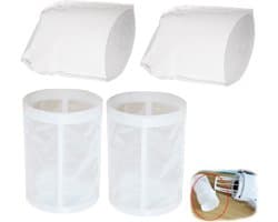 2 voorfilters + 2 Pre filters Geschikt voor Makita CL100 / 106/180 DCL180 stofzuigeraccessoires, voorfilterdeel 451208-3, filterdeel 443060-3