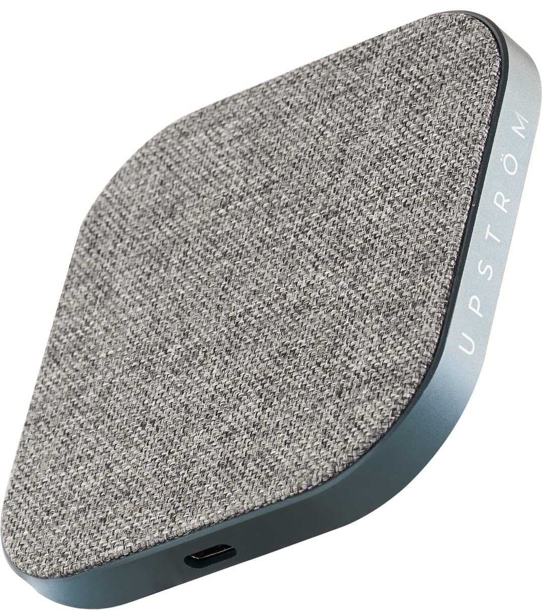 Upström Draadloze Snellader HÄMP 10W – Qi Wireless Charger – Incl. USB-C Kabel & LED Indicator – Plasticvrij & Duurzaam – Geschikt voor iPhone & Android — afbeelding 1