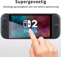 Podec - 3x Screenprotector geschikt voor Nintendo Switch 2 - Tempered Glass Screen Cover — thumbnail 5