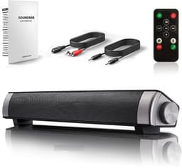 Bluetooth speaker - Mini speaker - 2x 5W stereo - 1800mAh batterij - Draadloze afstandsbediening - Meerdere aansluitingen - Geschikt voor tv en mobiel — thumbnail 1