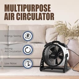 Industrie Hoogwaardige Luchtcirculator voor Hele Ruimtes - Multifuntionele Vloerventilator met Variabele Snelheid — thumbnail 4