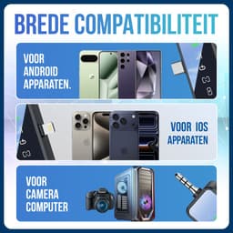Strolox® Draadloze Microfoon Pro - 2 Stuks - Oplaadcase - Lavalier - Windshields - Dasspeld - Lange Batterij - USB-C/Lightning - Plug & Play — thumbnail 6