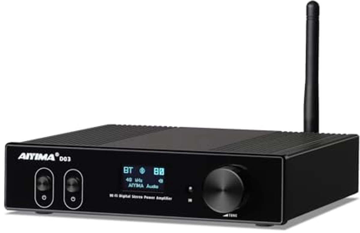 Bluetooth 5.0 150W HiFi 2.1 Digitale Geluidsversterker met USB DAC en OLED Display — afbeelding 1