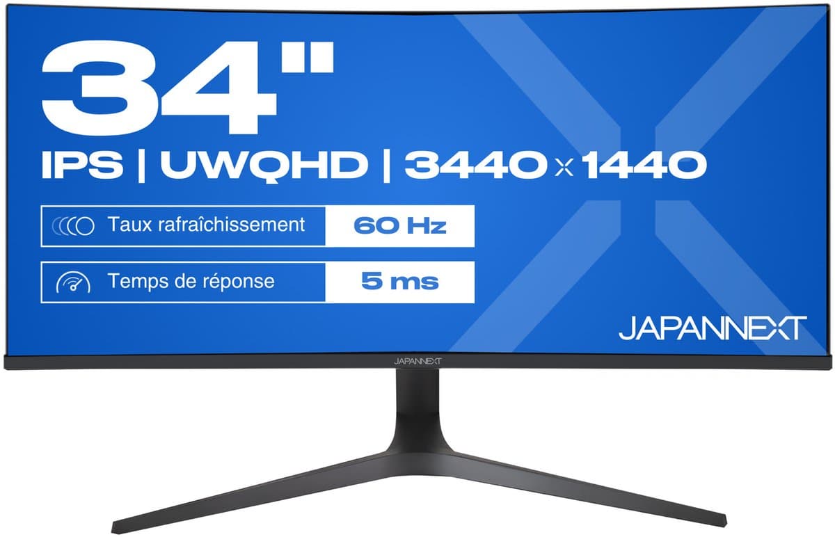 Bureaumonitor 27'' inch 4K UHD 60 Hz JN-IPS340UWQHD60C-C65W-HS — afbeelding 1
