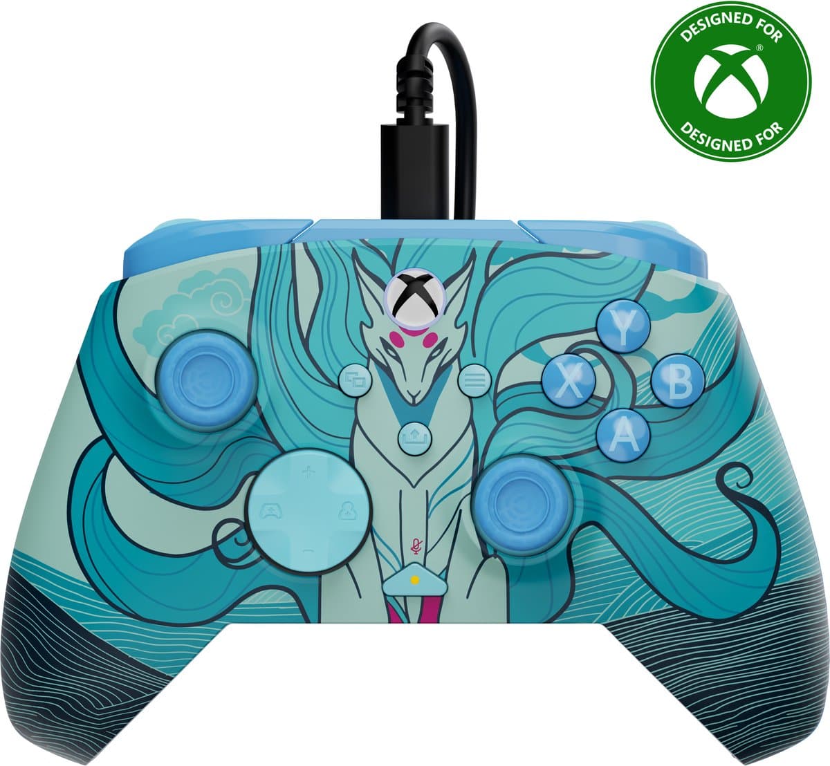 Turtle Beach Rematch Advanced Wired - Controller - USB - PC, Xbox One, Xbox Series X|S - Blue Kitsune — afbeelding 1