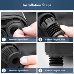 Daity 4-pack - Compatibel met Bambu Lab X1/X1C/P1P/P1S antivibratievoetjes - Hittebestendige siliconen schokdempers verminderen 92% van de trillingen en voorkomen doorzakken — thumbnail 4