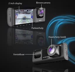 Tech Essentials S1-Wifi Dashcam - 720P - SD Kaart 64GB - Met Achteruitrijcamera - USB-C - Voor Auto Camera - Voor En Achter - Nachtzicht — thumbnail 4