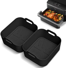Geschikt voor COSORI 5L+5L Siliconen bakplaat airfryer dubbele parketpan accessoires- grijs — thumbnail 3