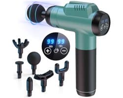 Massagepistool voor Diepe Weefselmassage met 99 Snelheden en LCD Touchscreen