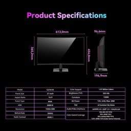 TITAN ARMY C27A1H R1500 16:9 Fast VA FHD 300Hz Gaming monitors — thumbnail 17