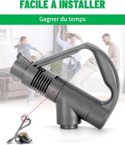Geschikt voor Dyson Stofzuigerslang Handgreep-Vervanger voor 917276-05, 917276-06 – Compatibel met DC26, DC29, DC36, DC37, DC46, DC33C, DC48, DC52 – ervangende handgreep voor Dyson stofzuigeraccessoires -Ergonomisch & Duurzaam — thumbnail 3