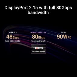 ASUS ROG Swift OLED PG32UCDMZ - 4K OLED Gaming Monitor - USB-C 90W Power Delivery - 0.03ms - 240Hz - 32 inch — thumbnail 14
