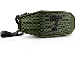 Teufel ROCKSTER CROSS 2 Draagbare Bluetooth Luidspreker voor binnen en buiten, met lange batterijduur tot 38 uur, IPX5 straalwaterdicht, stereo speaker - Black & Green