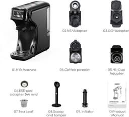 Hibrew Capsule Koffiemachine 5-In-1 Voor Koffiecapsules H1B-Zwart — thumbnail 2