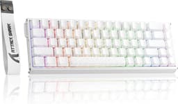 ATTACK SHARK X68MAX HE - Magnetic Switch Wired Gaming Toetsenbord - CNC Aluminium - 68keys - RGB - Side Printed PBT Keycaps - Decorative Lanyard - 8Khz - 0.005mmRT - 0.08ms - White Contour Line — thumbnail 1