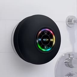 Pure17 Mini LED Badkamerluidspreker – Draadloos – USB Oplaadbaar – IPX4 Waterbestendig – Bluetooth 5.0 – Surround Sound – Voor Smartphone, Tablet & PC – Tafelmodel – Compacte Speaker met LED-verlichting — thumbnail 1