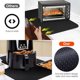 Hittebestendige Siliconen Mat voor Heteluchtfriteuse - Vuurvaste Antislip Aanrechtbeschermer 40 x 60 cm — thumbnail 6