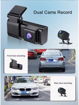 Schermloze WIFI-rijrecorder 2K HD-dvr met dubbele camera — thumbnail 5