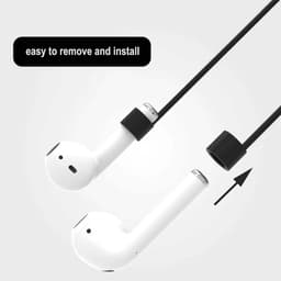 6x Magnetische Oordopjes Koord 70cm - Band Geschikt - Oordopjes Connector Koord - Oordopjes ketting - Siliconen oordopjes koord link koord - Anti Lost Siliconen Strap Voor Draadloze Oordopjes (Geen Oordopjes) - Voor Hardlopen of andere sport — thumbnail 2