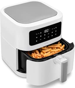 MEDION E40 XL heteluchtfriteuse (5,2 L, airfryer, 2 150 W, 9 automatische programma’s, bakfunctie, frituren zonder olie, touchbediening, LED-display), mat — thumbnail 14