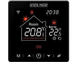 Programmeertbare Wi-Fi thermostaat SN-20, 16A, 230 V, Zwart