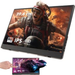 IPS Portable Game Monitor - Touchscreen - Beeldscherm 15.6 Inch - HDMI & USB-C - Full HD - Computerscherm - Draagbare Monitor — thumbnail 1