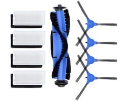 Accessoires Onderdelen - 9-Delig - Stofzuiger Onderdeel - Geschikt voor Eufy RoboVac 11S/15C/30C/25C/35C/15T Robotstofzuiger - Vervangende Onderdelen - Met 1 Hoofdborstel, 4 Zijborstels, 4 HEPA-Filters