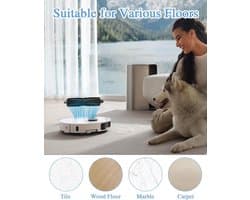 TriCut Borstel - Geschikt voor Dreame X40/X40 Pro/S30 Pro Ultra/X40 Ultra/L40 Ultra/X40 Master Zuigrobot - Anti-Klitten - Kookplaat Verwijdert Vervilt Haar - Vervangende Onderdelen - Borstel voor Robotstofzuigers