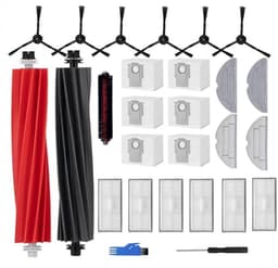Accessoireset voor reserveonderdelen voor de Roborock S8 Pro Ultra robotstofzuiger- 6 stofzakken- 6 filters- 6 zijborstels- 4 dweilen- 1 reinigingsborstel — thumbnail 1