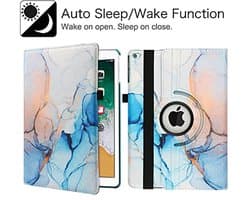 360 Graden Verstelbare Beschermhoes voor iPad 9.7 en Air - Auto Sleep/Wake en Multi-Hoekweergave