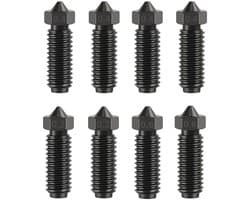 3D printer reserveonderdelen - 3D Printer Nozzles - 8-delige Verfesterde Staal Nozzles (0,2/0,4/0,6mm), Hoge Temperatuur Bestendig, Geschikt voor diverse 3D Printers