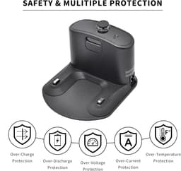 JeiibrZui Basis Met Twee Gaten - Roomba Oplaadstation - Compatibel Met Irobot Serie 500 Tot En Met 900 En E-Serie - 1 Stuks - Zwarte Onderdelen Voor Robotstofzuiger — thumbnail 5