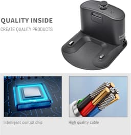 JeiibrZui Basis Met Twee Gaten - Roomba Oplaadstation - Compatibel Met Irobot Serie 500 Tot En Met 900 En E-Serie - 1 Stuks - Zwarte Onderdelen Voor Robotstofzuiger — thumbnail 4