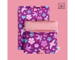 Story Sleeve - Book Sleeve / E-reader Sleeve Birdie Love - 27 x 23 cm - Ook geschikt voor E-reader - Boekenhoes - Boekbeschermer - Boekhoes - Booksleeve - Voor boek