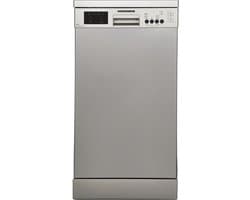 Heinner HDW-FS4506DSE++ Vrijstaand Vaatwasser – 10 Couverts – 6 Programma’s met Extra Droogoptie – LED Display – AquaStop – Kinderslot – Zilver – 5 Jaar Garantie