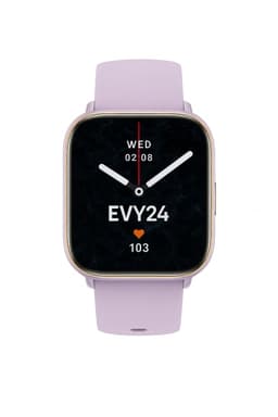 Evy24 Smartwatch - Premium Smartwatch - Sporthorloge - Smartwatch Heren en Dames - BT Bellen - Activity Tracker - Gezondheidsmonitor - Stappenteller - Siliconen en Rvs band - Paars — thumbnail 1