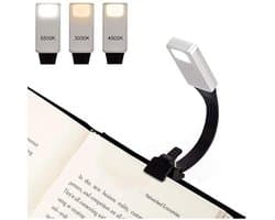 USB oplaadbare LED-leeslamp voor boeken, tijdschriften, e-books, tablets, reizen, enz.