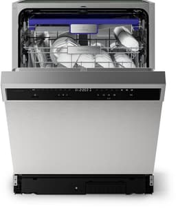 Klarstein Vaatwasser Verosteel inbouwvaatwasser 60 cm - 14 couverts, 9 programma's, stil 42 dB, energieklasse A, AquaStop, kinderslot, roestvrij staal, inbouwvaatwasser - Vaatwasmachine - voor Keuken - Energiezuinig - RVS - Dishwasher — thumbnail 1
