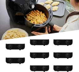 8-pack rubberen bumpers voor de airfryer, rubberen trays voor de airfryer, accessoires voor de trays voor de airfryer — thumbnail 2