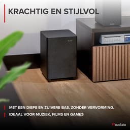 Subwoofer - Audizio SW65C - HiFi subwoofer voor thuis - Instelbare crossover - 6.5 inch - 130W — thumbnail 5