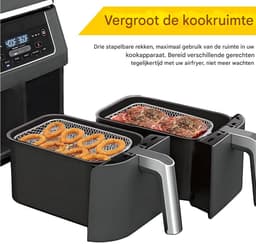 EXCITAT Airfryer standaard - Airfryer accessoire - Stapelbaar - Geschikt voor Ninja Dual Airfryer — thumbnail 3