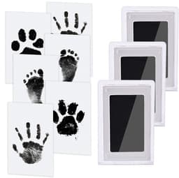 EXCITAT Hand- en voetafdrukset - Inktloze stempelkussens - Clean Touch stempels - Geschikt voor honden- en kattenpoten, souvenirs voor babyshowers - 3 stuks — thumbnail 1
