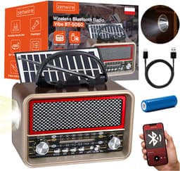 Zenwire BT-S060 Draagbare Radio - FM/AM/SW - Bluetooth - Zonnepaneel — thumbnail 1