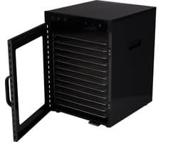 Wartmann Voedseldroger - 12 Laags Droogoven - Dehydrator - Dubbelwandig RVS - Vaatwasserbestendige Onderdelen - Ruime Capaciteit - Nikkelvrij - Stil - WM 2512 DH