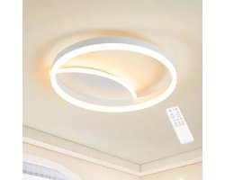 Dimbare LED plafondlamp met afstandsbediening en aanpasbare kleurtemperatuur 3000K - 6000K - 40x40cm 36W voor woonkamer, slaapkamer, keuken en meer