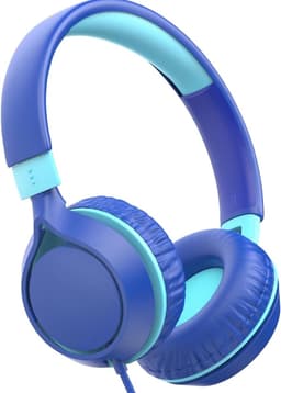 StayPowered Kinderkoptelefoon - Veilig en Comfortabel Luisteren - 85 dB Volume Begrenzer - HD Stereo Geluid - Lichtgewicht & Opvouwbaar - Verstelbare Hoofdband - Brede Compatibiliteit - Zacht & Duurzaam - Blauw - Levering Sneller dan Aangegeven! — thumbnail 1