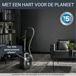 Krachtige Stille Stofzuiger met Laag Energieverbruik en HEPA Filtratie - 900W — thumbnail 2